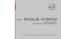 manual Nissan-Rogue Hybrid 2017 pag001