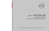 manual Nissan-Rogue 2017 pag001
