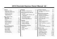 manual Chevrolet-Express 2014 pag001