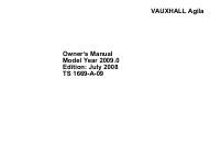 manual Vauxhall-Agila 2008 pag001