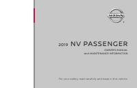 manual Nissan-NV 2019 pag001