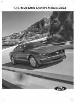Ford Mustang owner's manual - StartMyCar