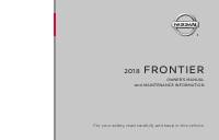 manual Nissan-Frontier 2018 pag001