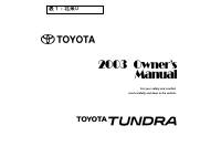 manual Toyota-Tundra 2003 pag001