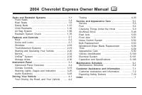 manual Chevrolet-Express 2004 pag001