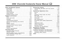 manual Chevrolet-Avalanche 2006 pag001