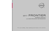 manual Nissan-Frontier 2017 pag001