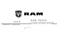 manual Dodge-Ram 2500 2014 pag001