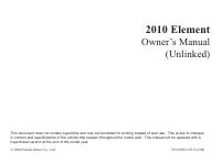 manual Honda-Element 2010 pag001