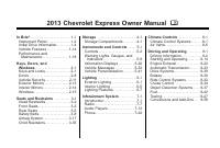 manual Chevrolet-Express 2013 pag001