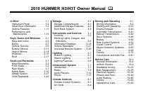 manual Hummer-H3 2010 pag001