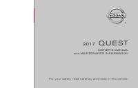 manual Nissan-Quest 2017 pag001