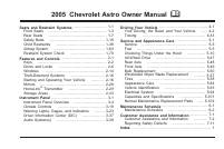 manual Chevrolet-Astro 2005 pag001