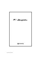 Toyota Supra owner's manual - StartMyCar