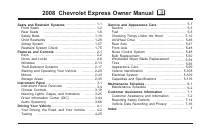 manual Chevrolet-Express 2008 pag001