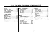 manual Chevrolet-Express 2012 pag001