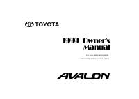 manual Toyota-Avalon 1999 pag001